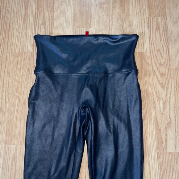 SPANX Faux Leather Full Length High Waist Leggings Size Large - Picture 7 of 11